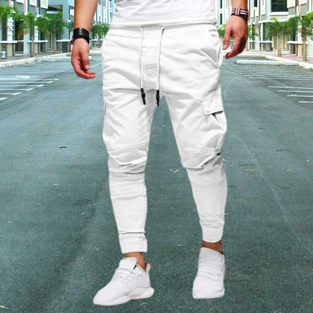 Daniel | Fritidsbyxor med patchfickor