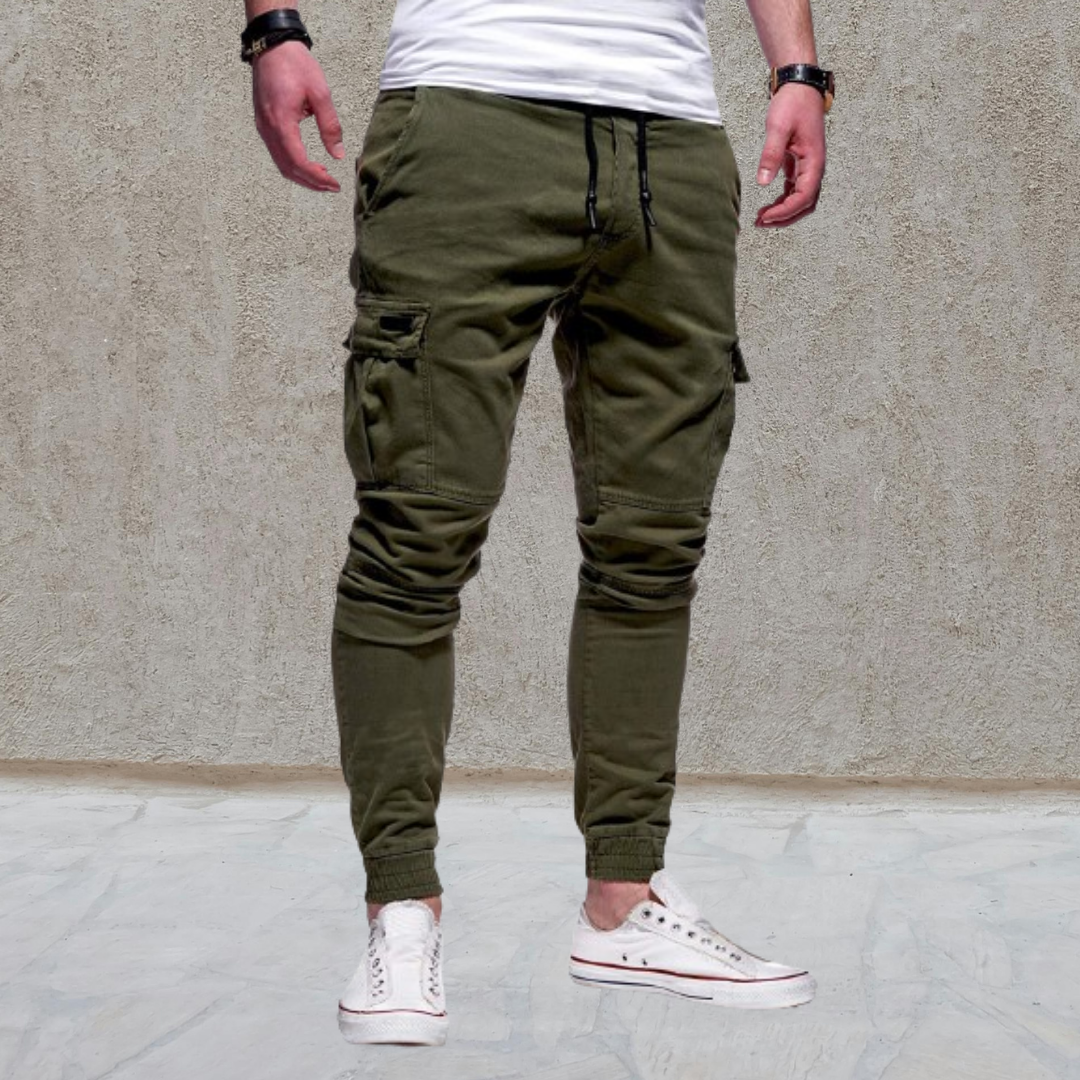 Daniel | Fritidsbyxor med patchfickor