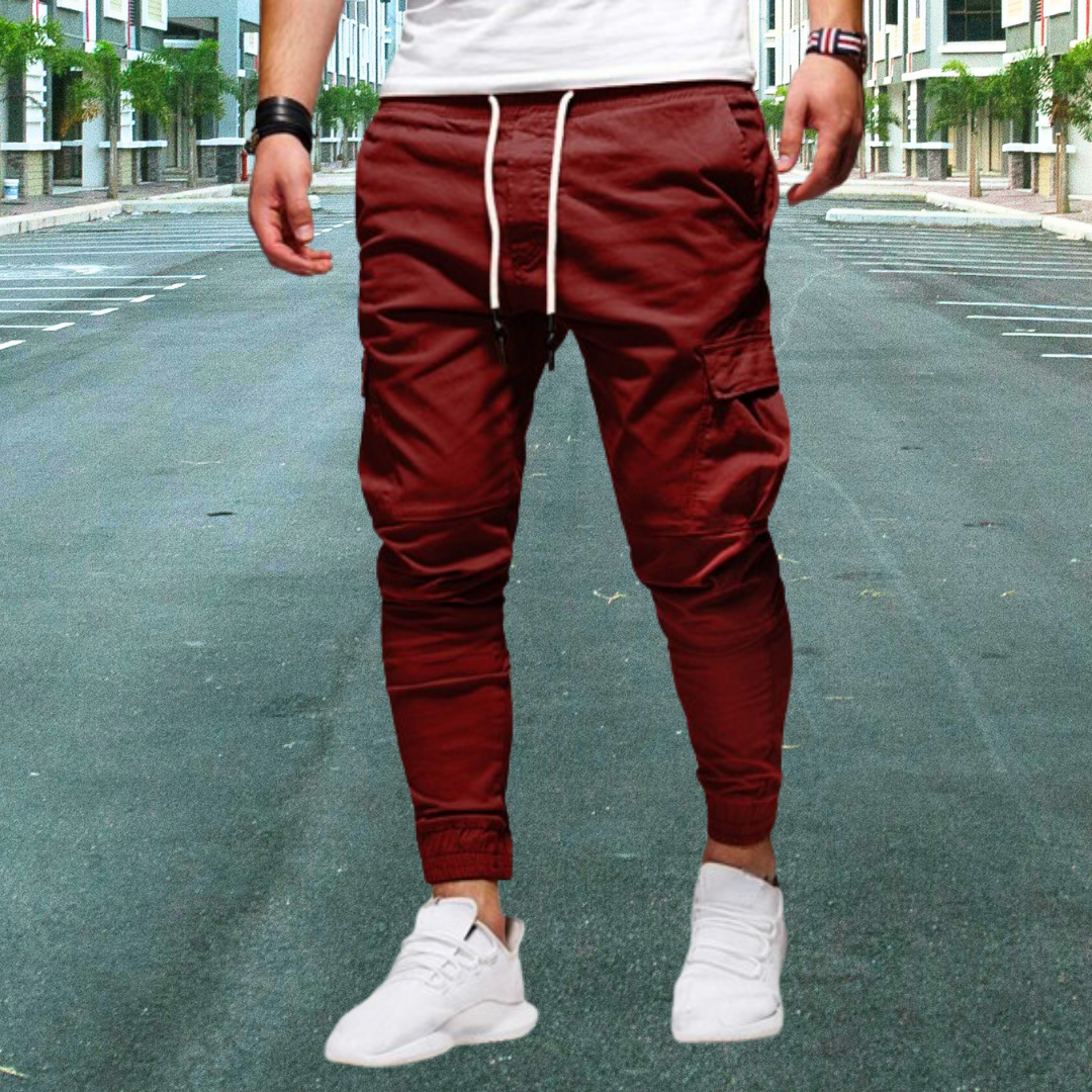 Daniel | Fritidsbyxor med patchfickor