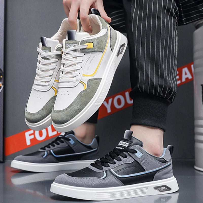 Bekväma vulkaniserade sneakers för män
